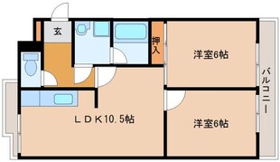 レイティー西大津1号館の物件間取画像